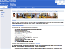Tablet Screenshot of physiotherapie-herzog.ch